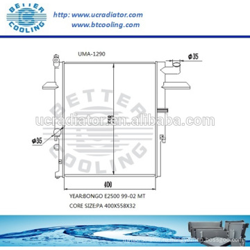 Автоматический радиатор для MAZDA BONGO E2500 99-02 MT